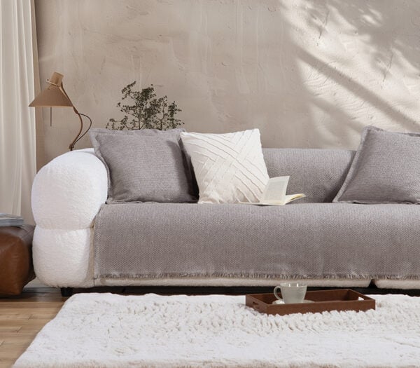 Ριχτάρι Διθέσιου Καναπέ Brooklyn 170X250 Stone Nef-Nef Homeware