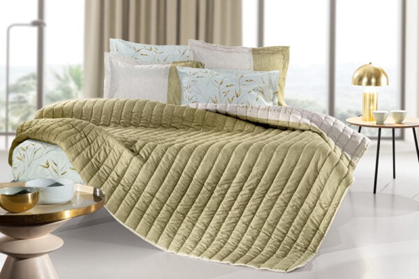 ΚΟΥΒΕΡΛΙ FLERIA OLIVE 220X240 - Guy Laroche