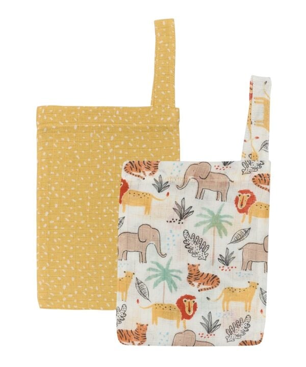 YN 25 ANIMALS- YELLOW ΓΑΝΤΙΑ ΜΠΑΝΙΟΥ 15Χ22 ΣΕΤ 2 ΤΕΜ - KENTIA