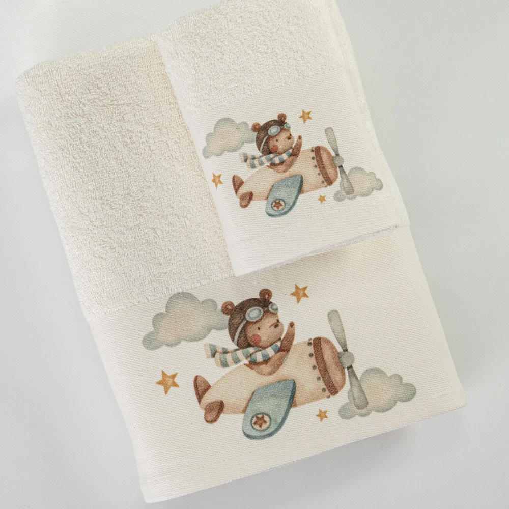 petsetes-set-2tmx-pilot-ekrou-leptomereia Πετσέτες Σετ 2ΤΜΧ Pilot Εκρού - 70 x 120 / 30 x 50 cm - Εκρού - Borea