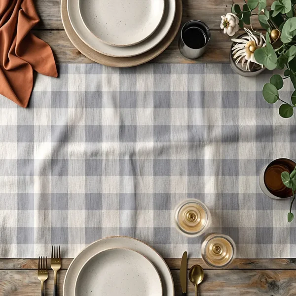 Τραπεζομάντηλο Ibiza - 140 x 220 cm - Γκρι - Borea