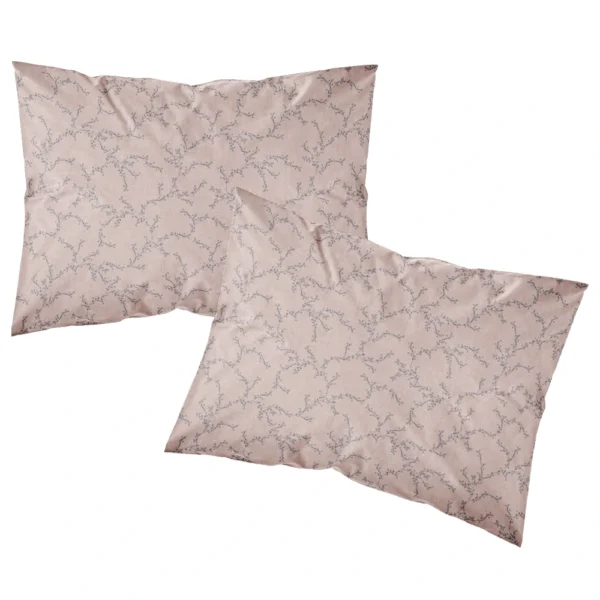 Ζεύγος Μαξιλαροθήκες Εμπριμέ Nest - (2) 50 x 70 cm - Ροζέ - Borea