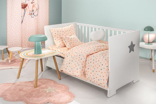 ΣΕΝΤΟΝΙ BEBE AMORE SALMON ΣΕΤ 3ΤΜΧ (2X115X170 30X40) - Guy Laroche